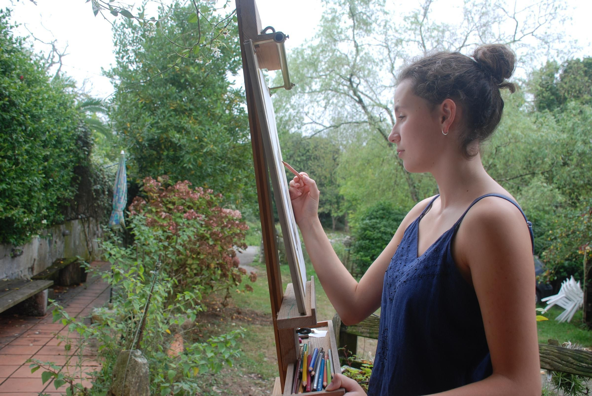 Carmen Rodríguez Villar, artista llanisca