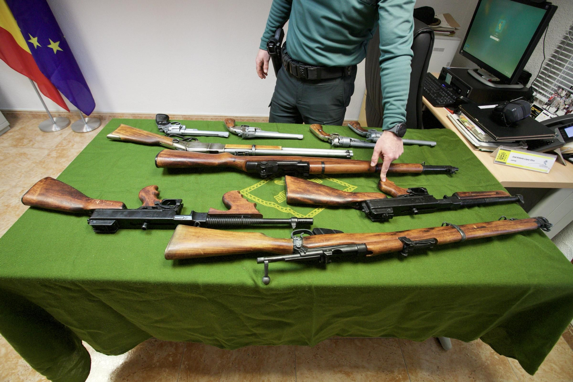 Intervención de armas de la Guardia Civil de la Región de Murcia