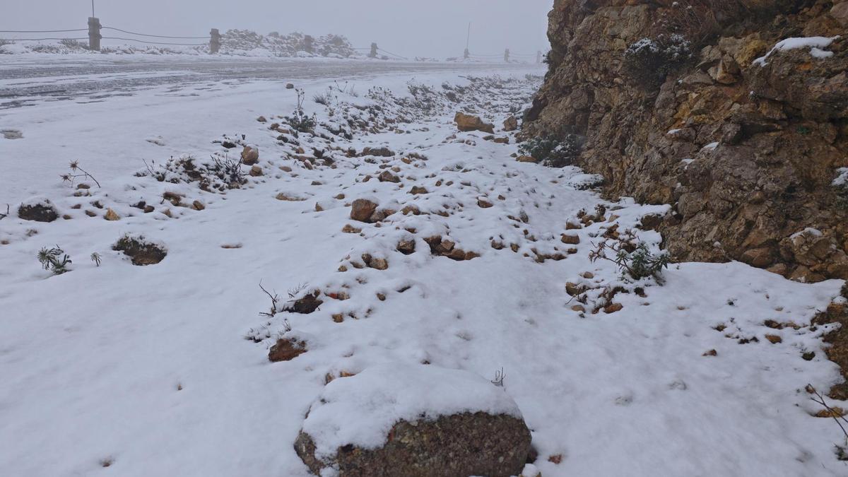 Nieve en el Puig Major