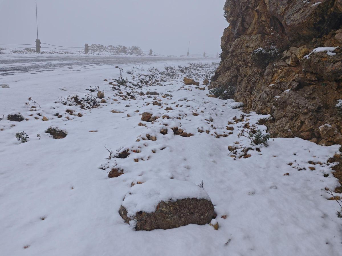 Nieve en el Puig Major