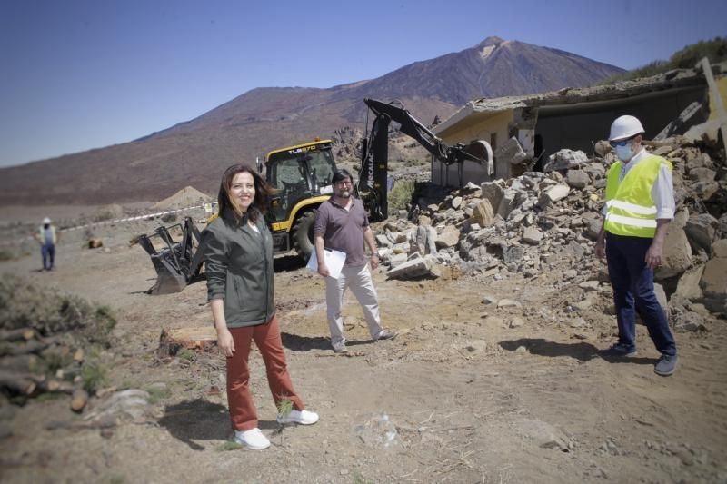 Demolición del refugio del Valle de Ucanca