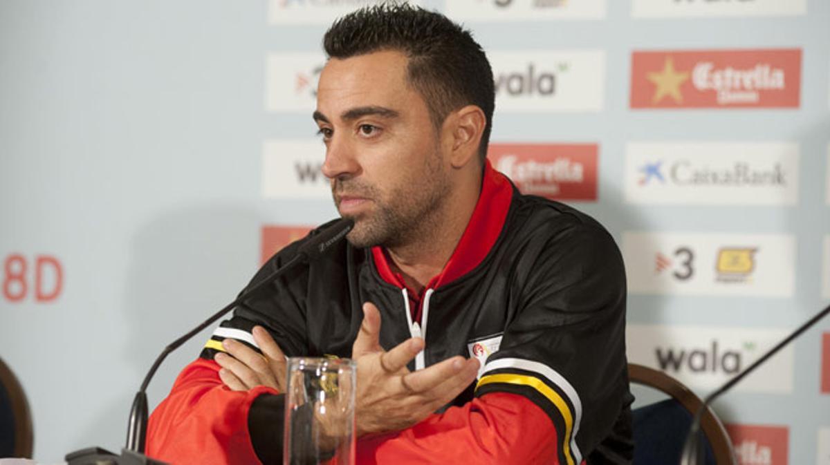 Xavi Hernández: “Sempre que puc vinc, i ho seguiré fent fins que les cames m’aguantin”.