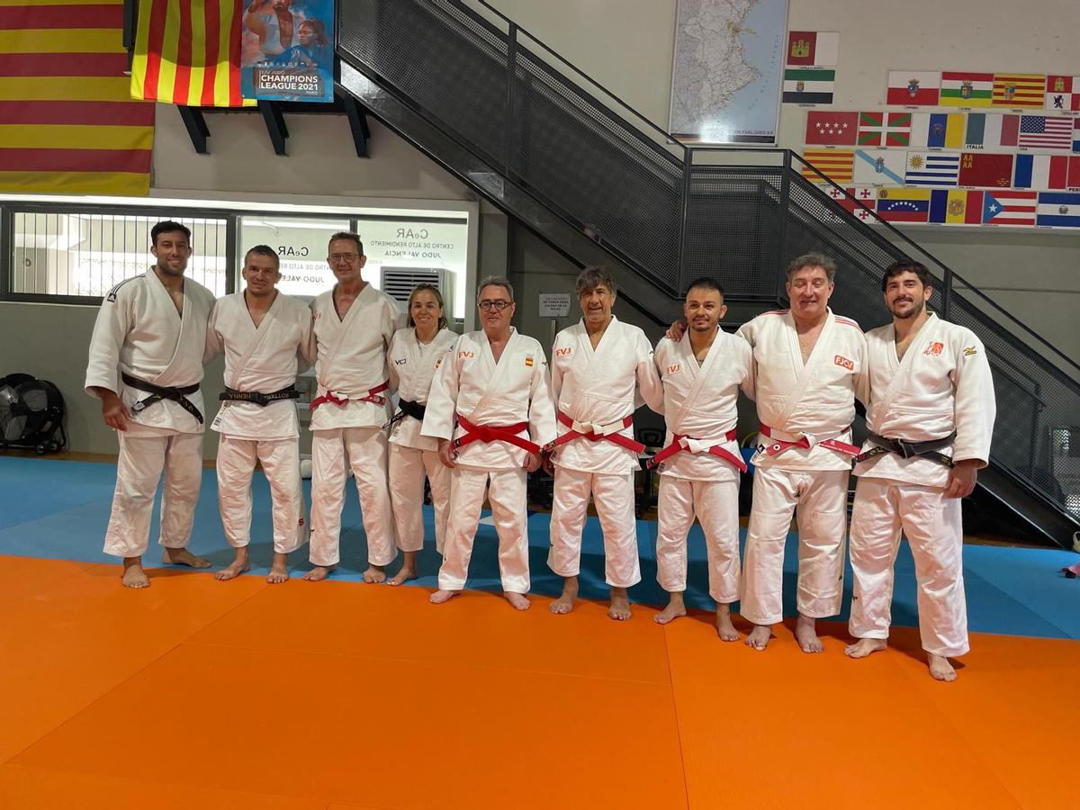Salva Gémez, en el CEAR de judo de Benimaclet.