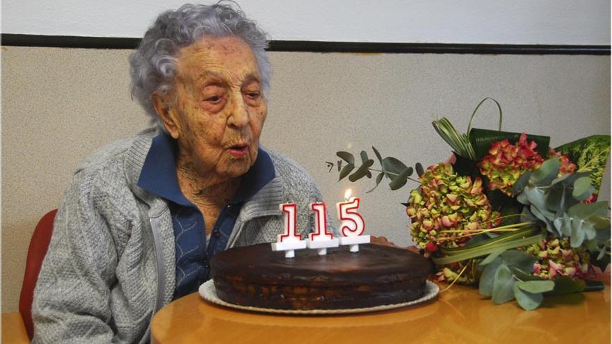 Maria Branyas celebran els seus 115 anys
