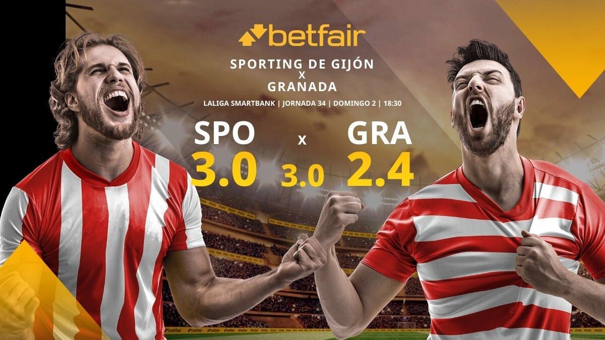 Real Sporting de Gijón vs. Granada CF: alineaciones, horario, TV, estadísticas y pronósticos