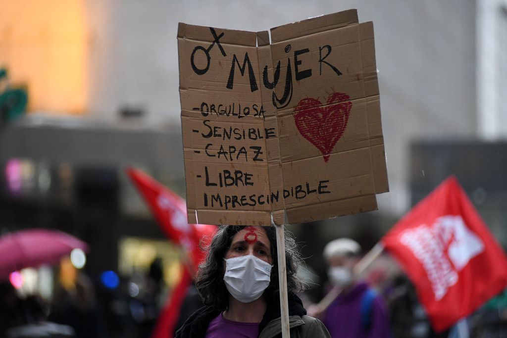 Manifestación feminista en Murcia