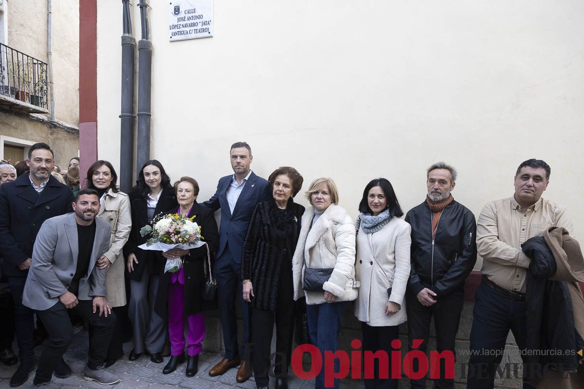 Homenaje a José Antonio López Navarro 'Jata' en Caravaca
