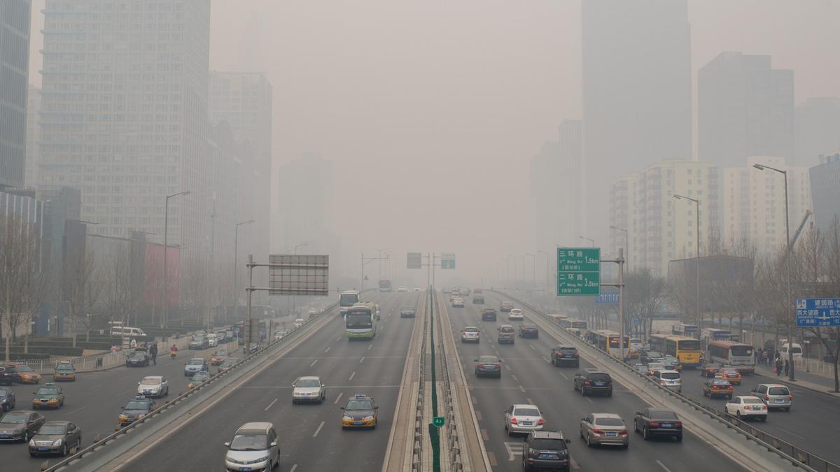 Ciudad contaminada en China