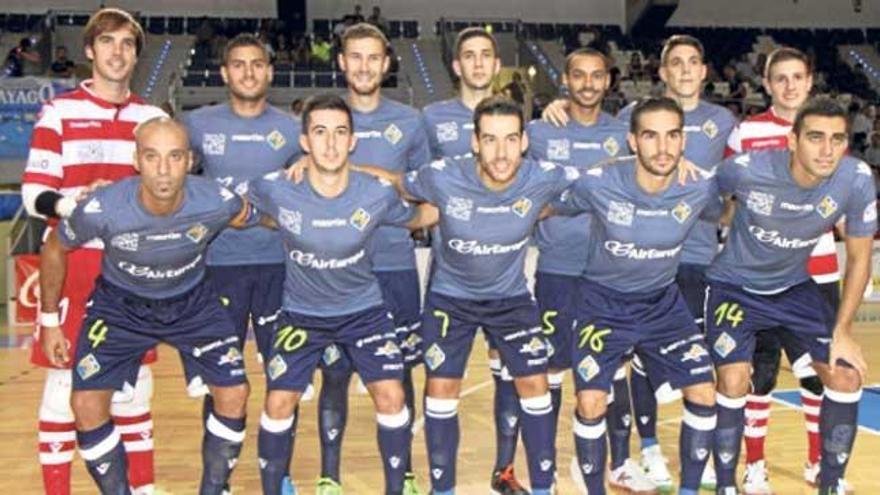 Formación del Palma Futsal que se enfrentó el viernes al Burela en Son Moix.