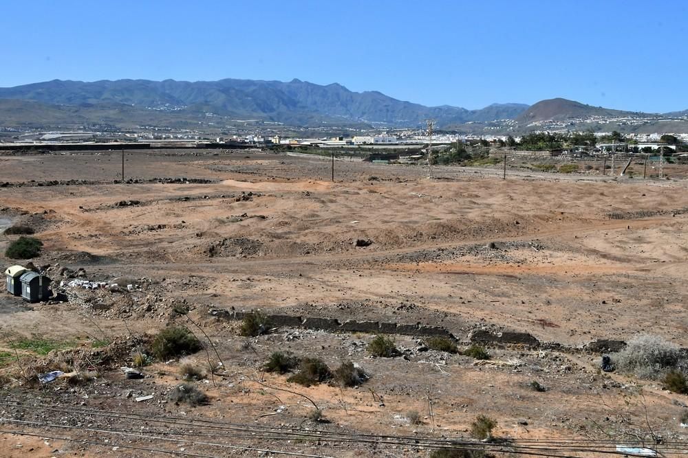 Terreno en el que una empresa canaria quiere construir en Telde el complejo de pádel más grande de España