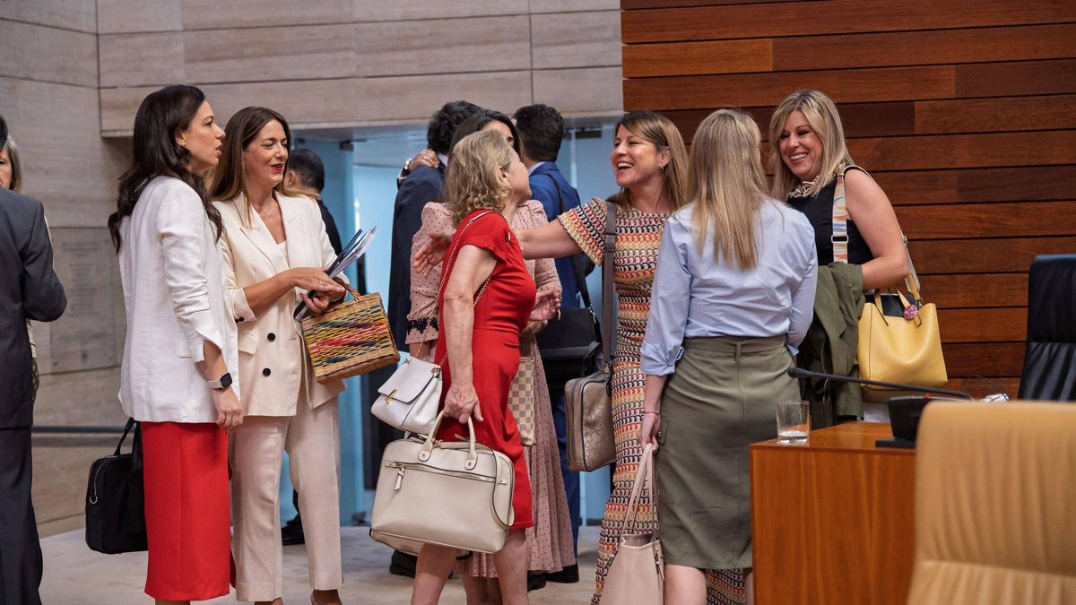 La consejera de Educación, Mercedes Vaquera, a su llegada pleno de la Asamblea de Extremadura.