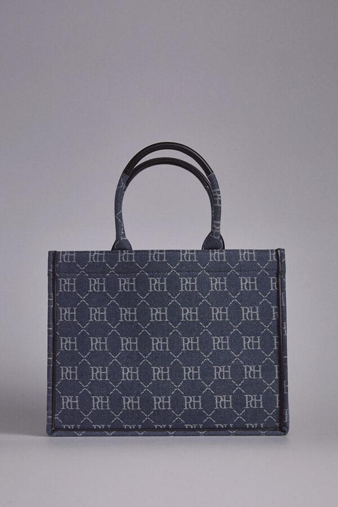 Bolso tote cuadrado en denim de Pedro del Hierro