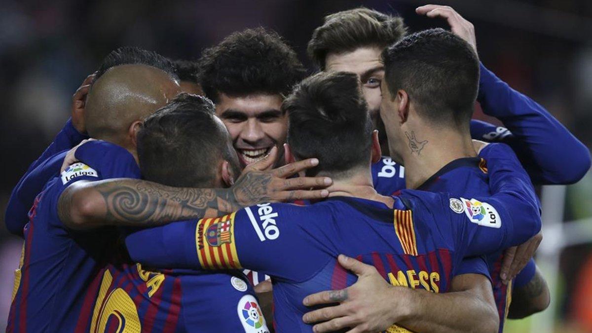 La euforia azulgrana, más que justificada. El FC Barcelona, lo demostró, va a por todo