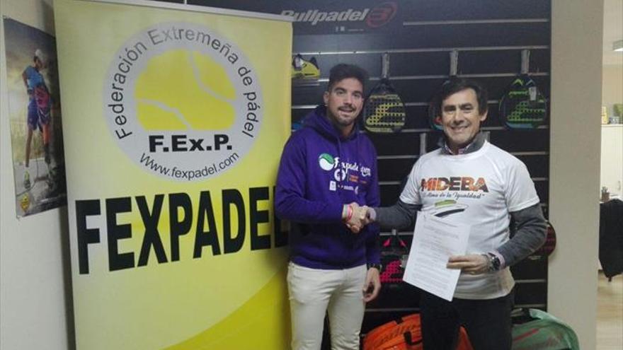 El Mideba y la Federación de Pádel promocionarán el deporte adaptado