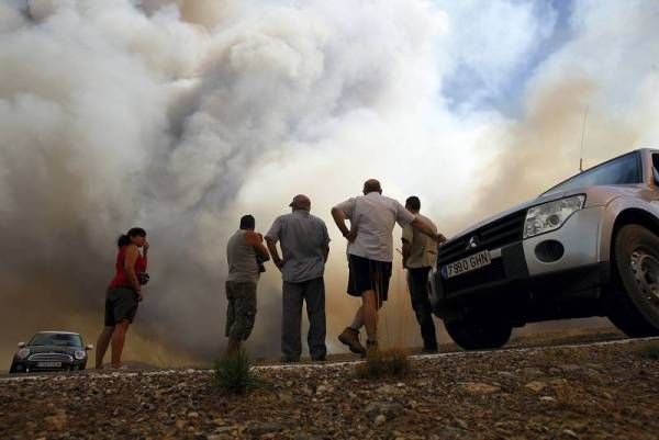 Fotogalería del incendio en Trasobares