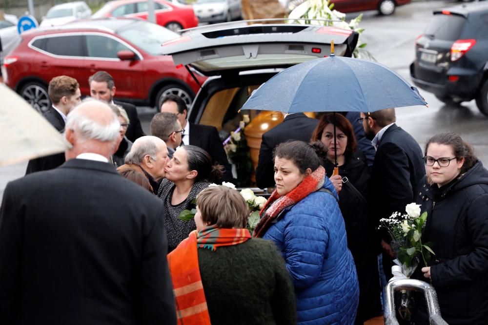 Funeral de Aurelia Díaz, una de las fallecidas en el incendio de El Berrón