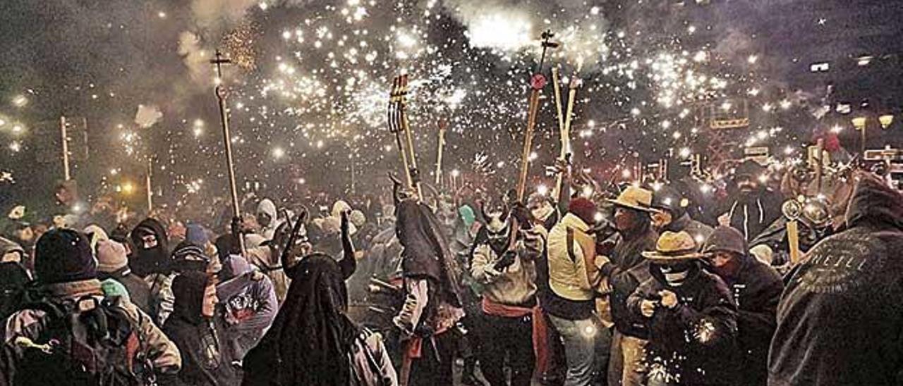 El correfoc de Sant SebastiÃ  de l&#039;any passat.