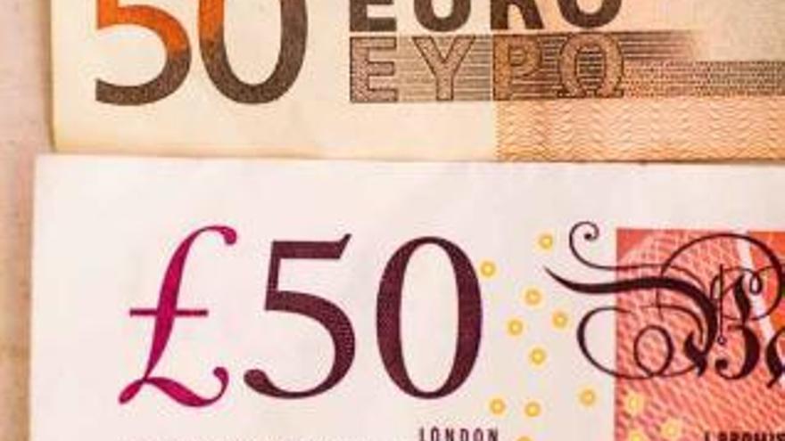 Das Pfund nähert sich dem Euro an.