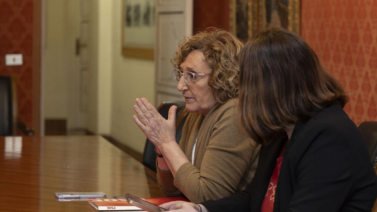 Imagen de archivo de Ana Barceló en la comisión de investigación de Les Naus en el Ayuntamiento de Alicante.