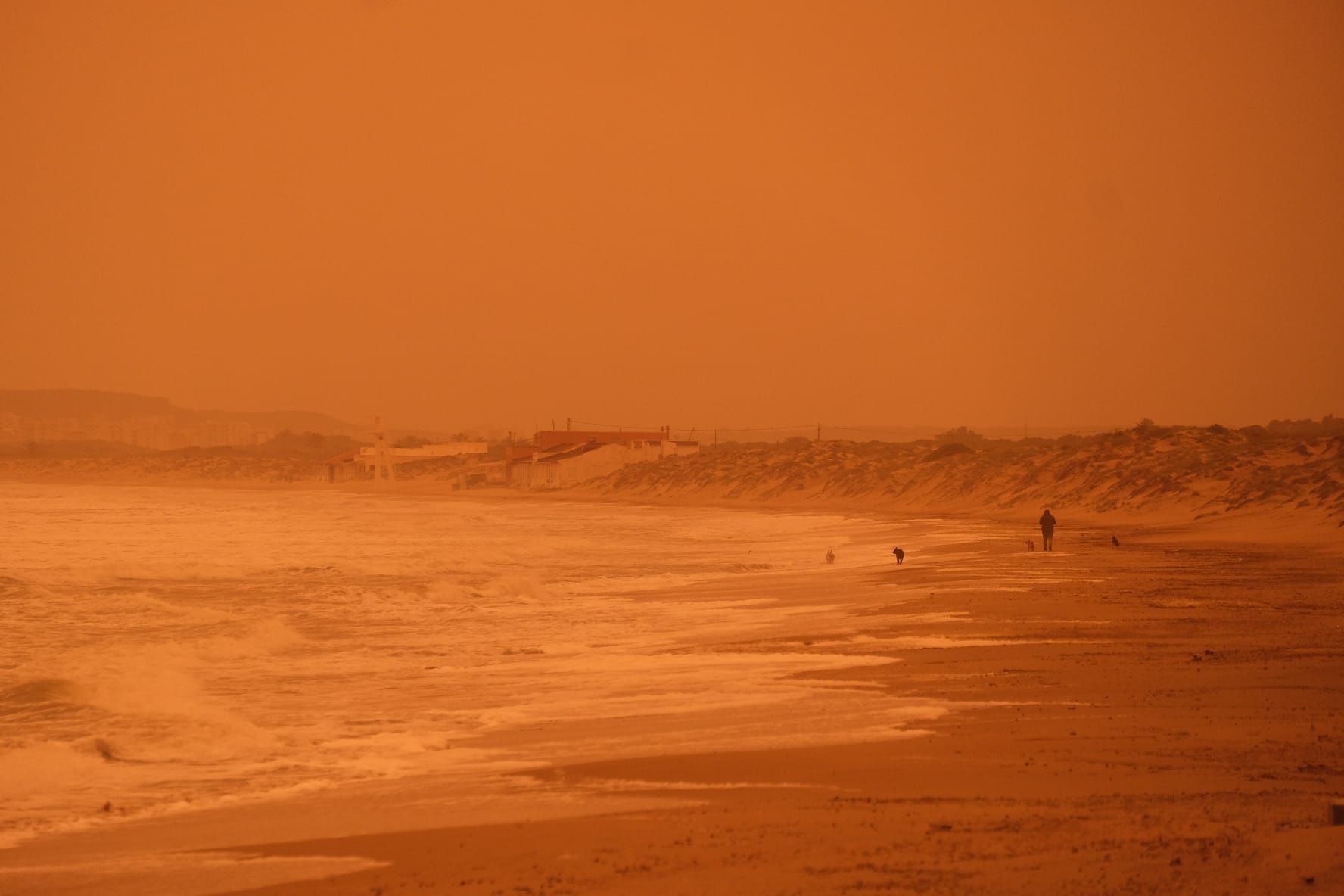 Polvo sahariano sobre La Marina