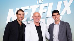 Nadal y Alcaraz, en The netflix Slam