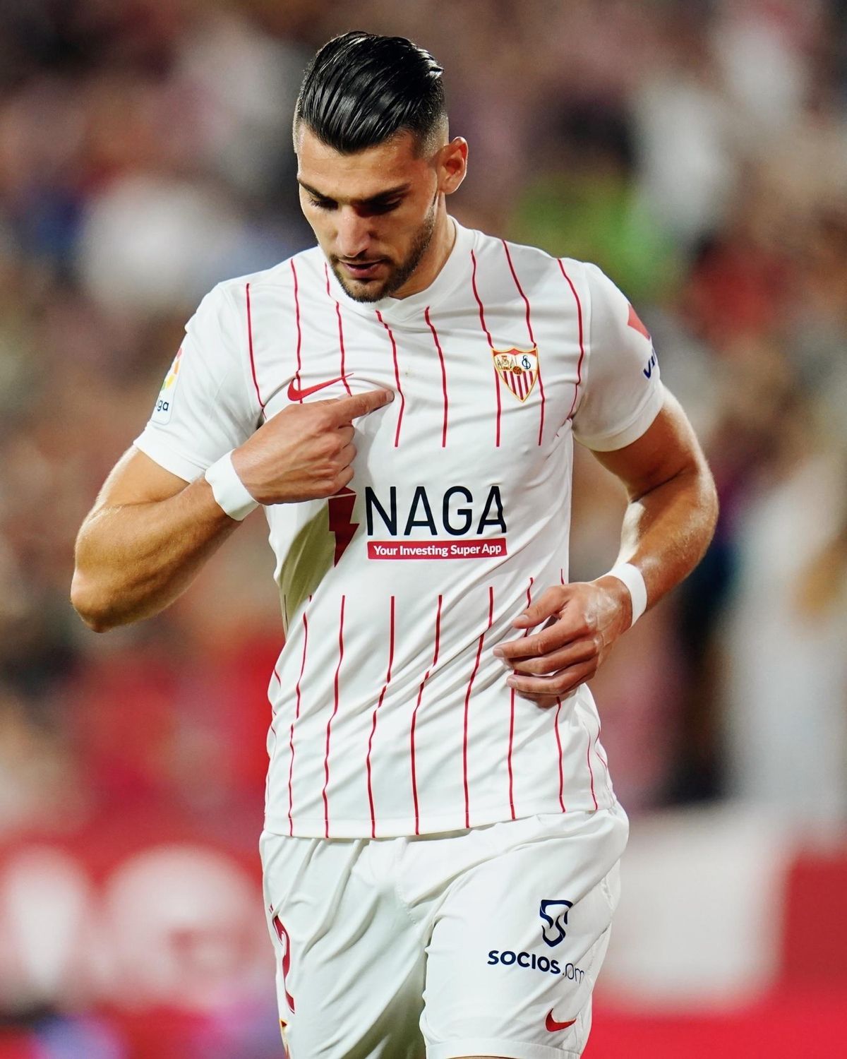 Rafa Mir con el Sevilla CF