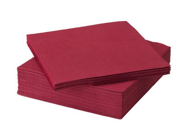 Servilleta de papel rojo oscuro Fantastisk