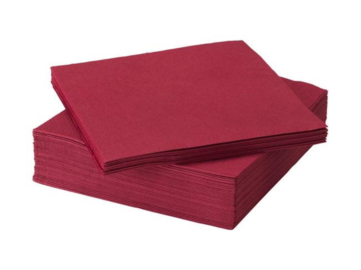 Servilleta de papel rojo oscuro Fantastisk