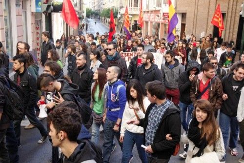 Protesta de estudiantes contra la LOMCE