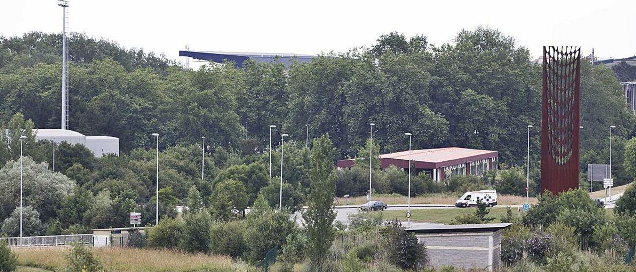 La zona de Viesques donde finaliza el túnel del metrotrén.