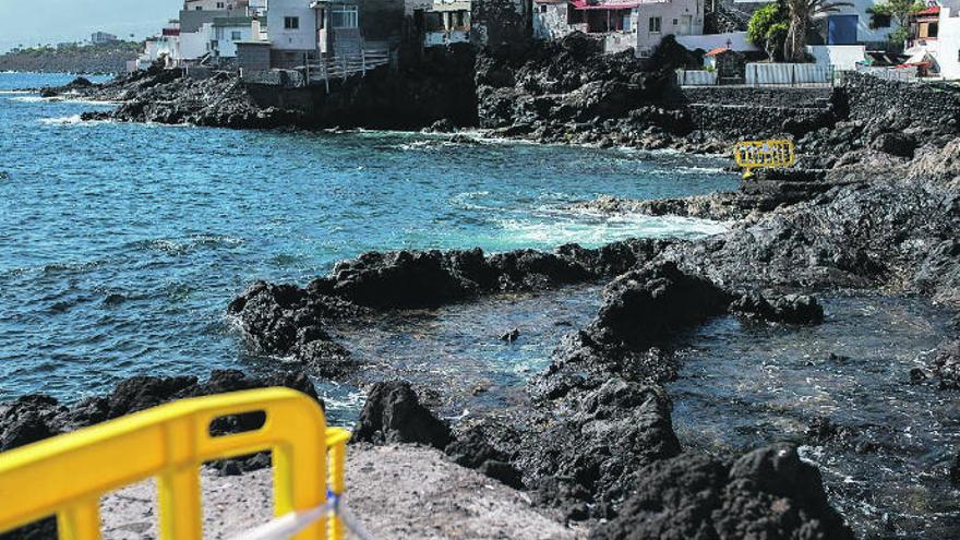 La costa de Bocacangrejo, durante los días en que estuvo cerrada al baño en enero y febrero de este año.