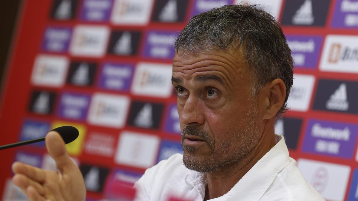 Luis Enrique, en la rueda de prensa que habló sobre la vuelta de Ansu Fati