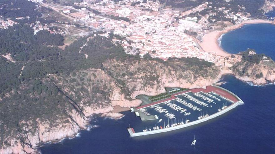 Recreació del futur port esportiu de Tossa de Mar