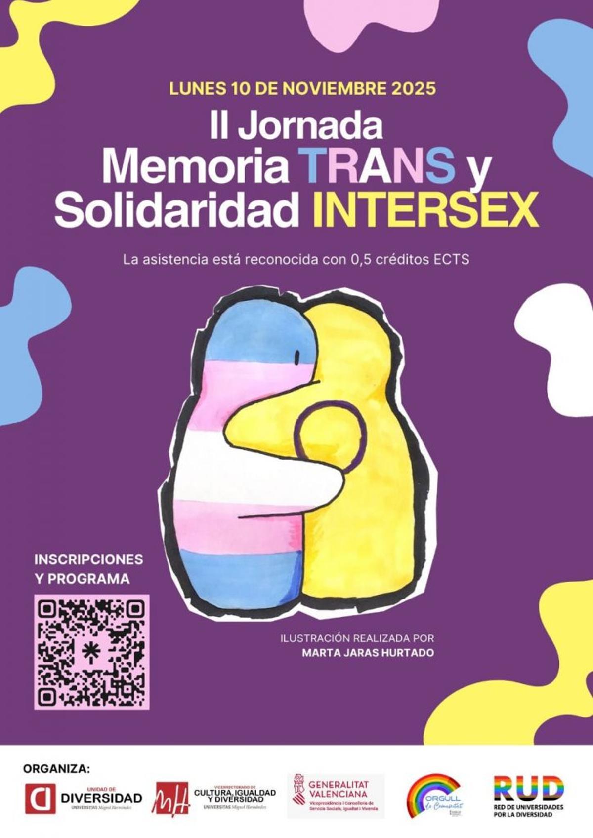 Cartel de la jornada con el Qr para las inscripciones
