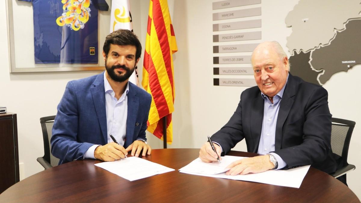 Joan Soteras y Gerard Esteva, presidentes de la FCF y la UFEC