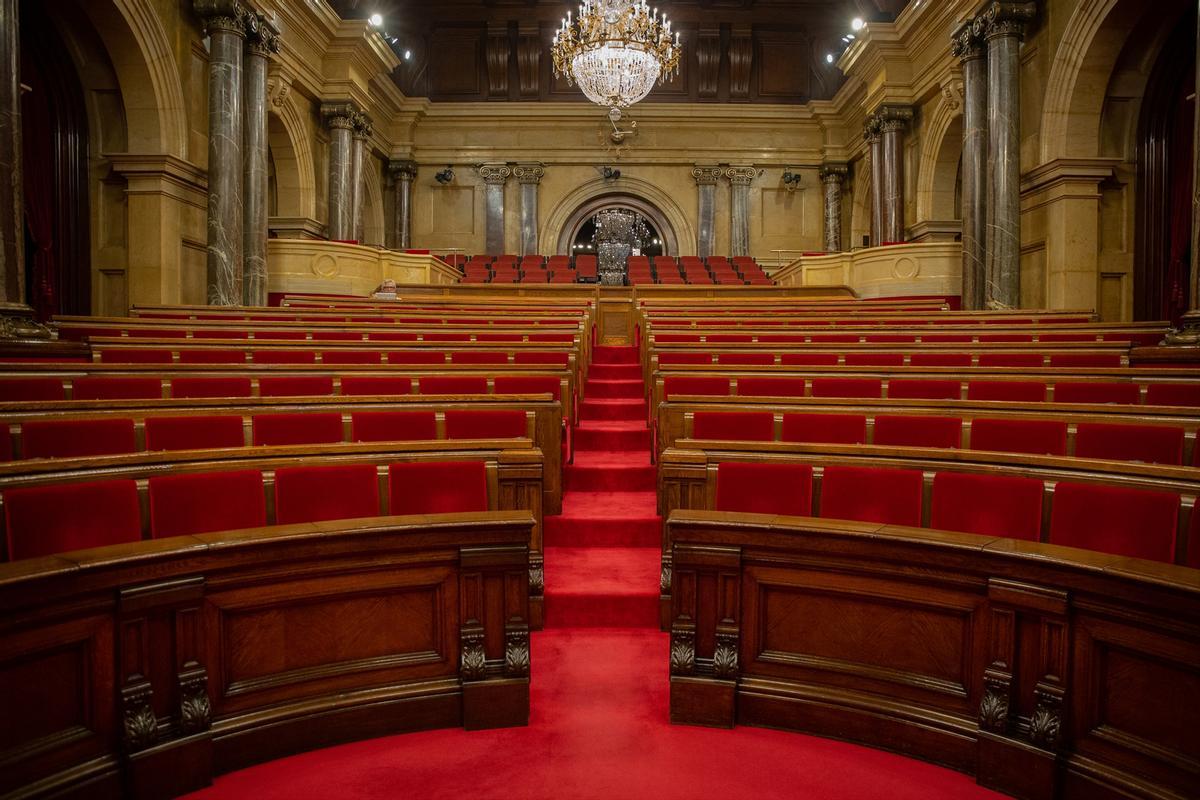 Hemiciclo del Parlament de Catalunya.