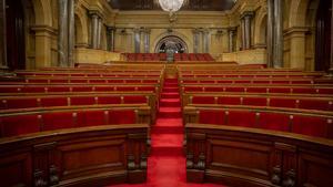 Hemiciclo del Parlament de Catalunya.