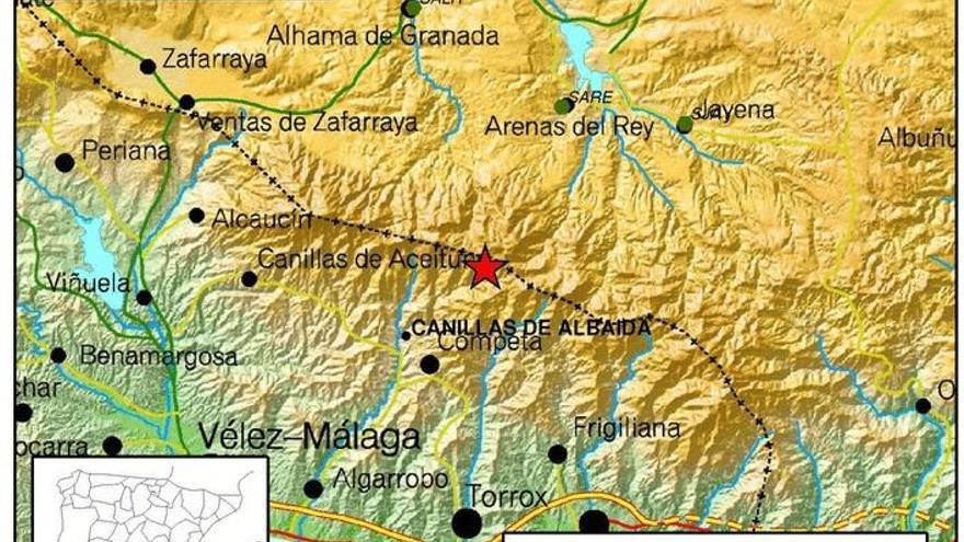 Sentidos dos terremotos con epicentros en Arenas del Rey y la Axarquía