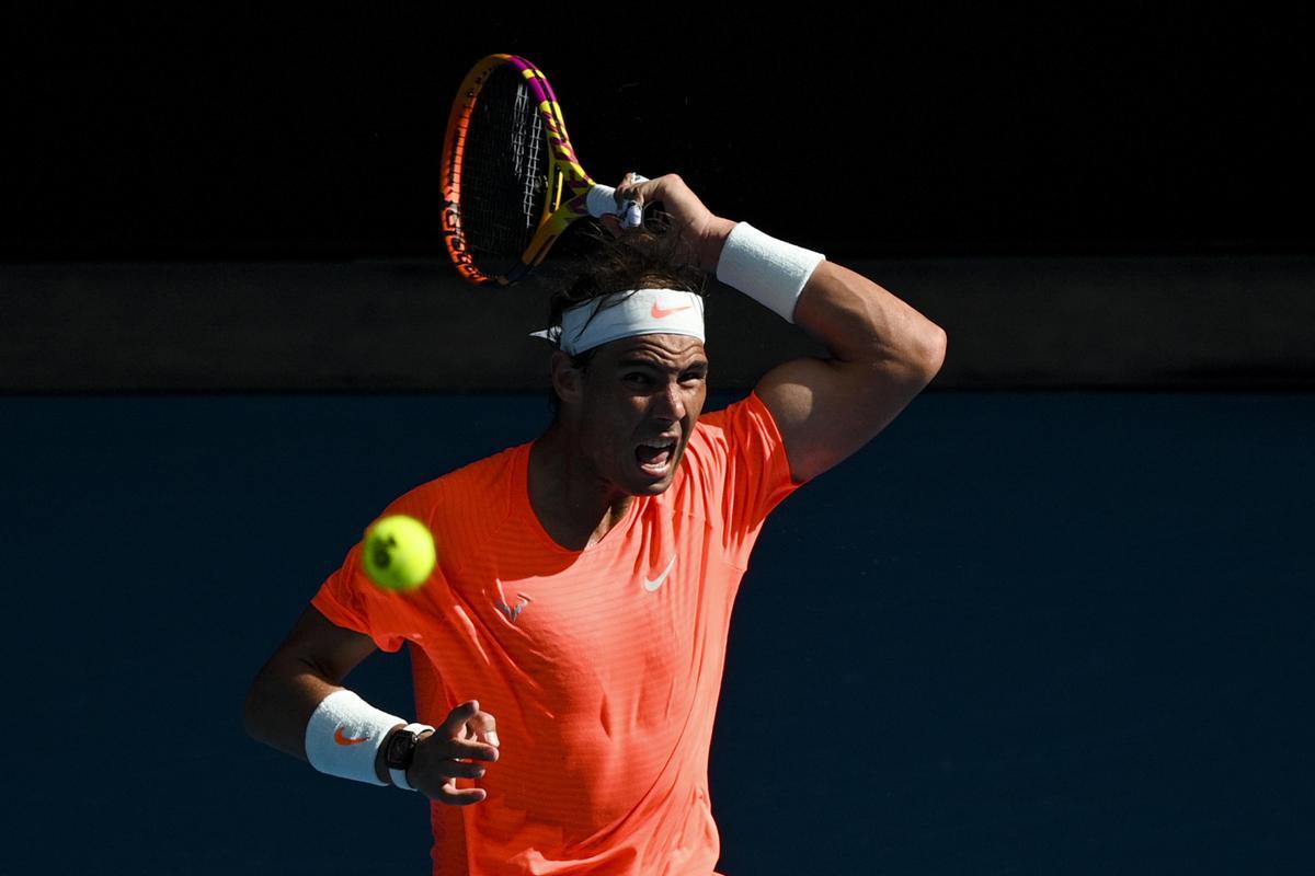 Rafa Nadal se enfrenta a Fabio Fognini en el Open de Australia.