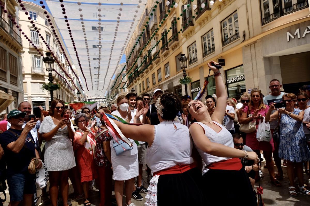 Pandas de verdiales en la pasada Feria del Centro