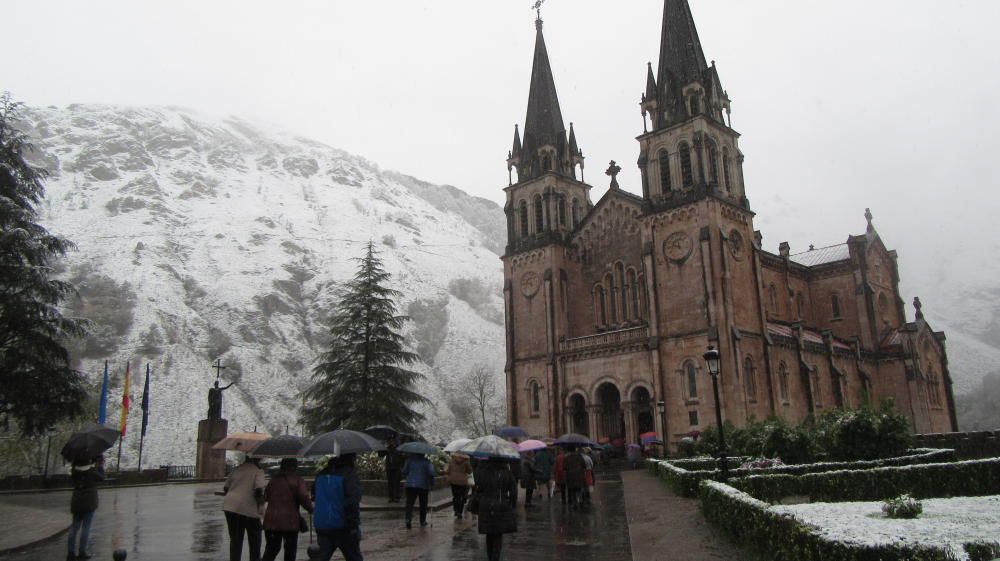 Nieve en Covadonga