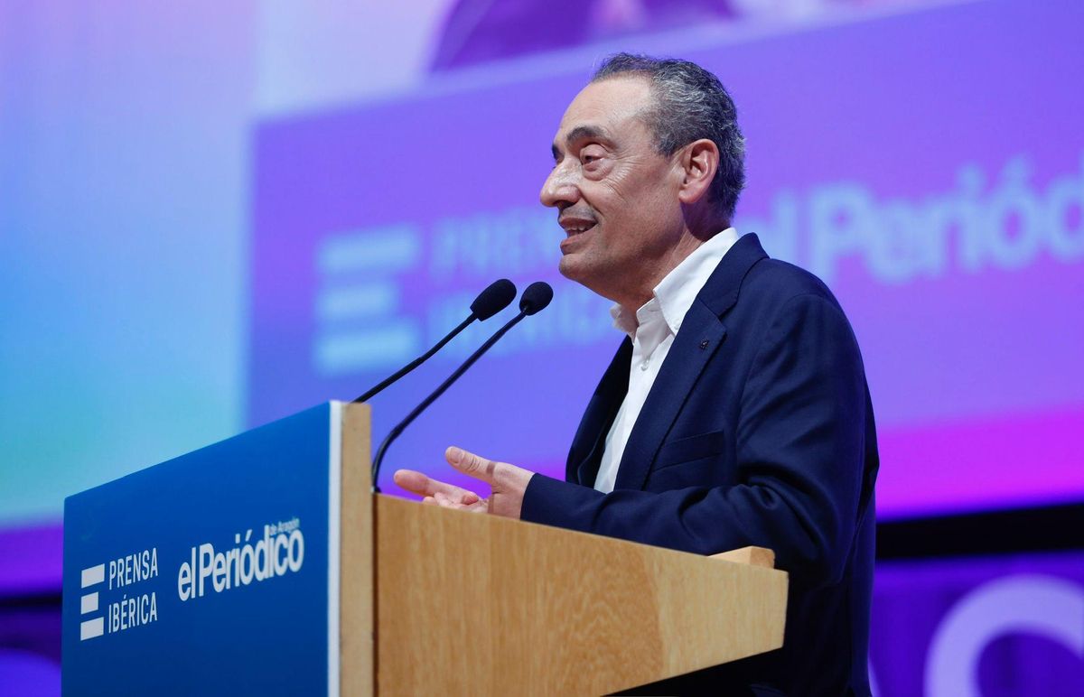 Carlos Martín, durante su discurso.