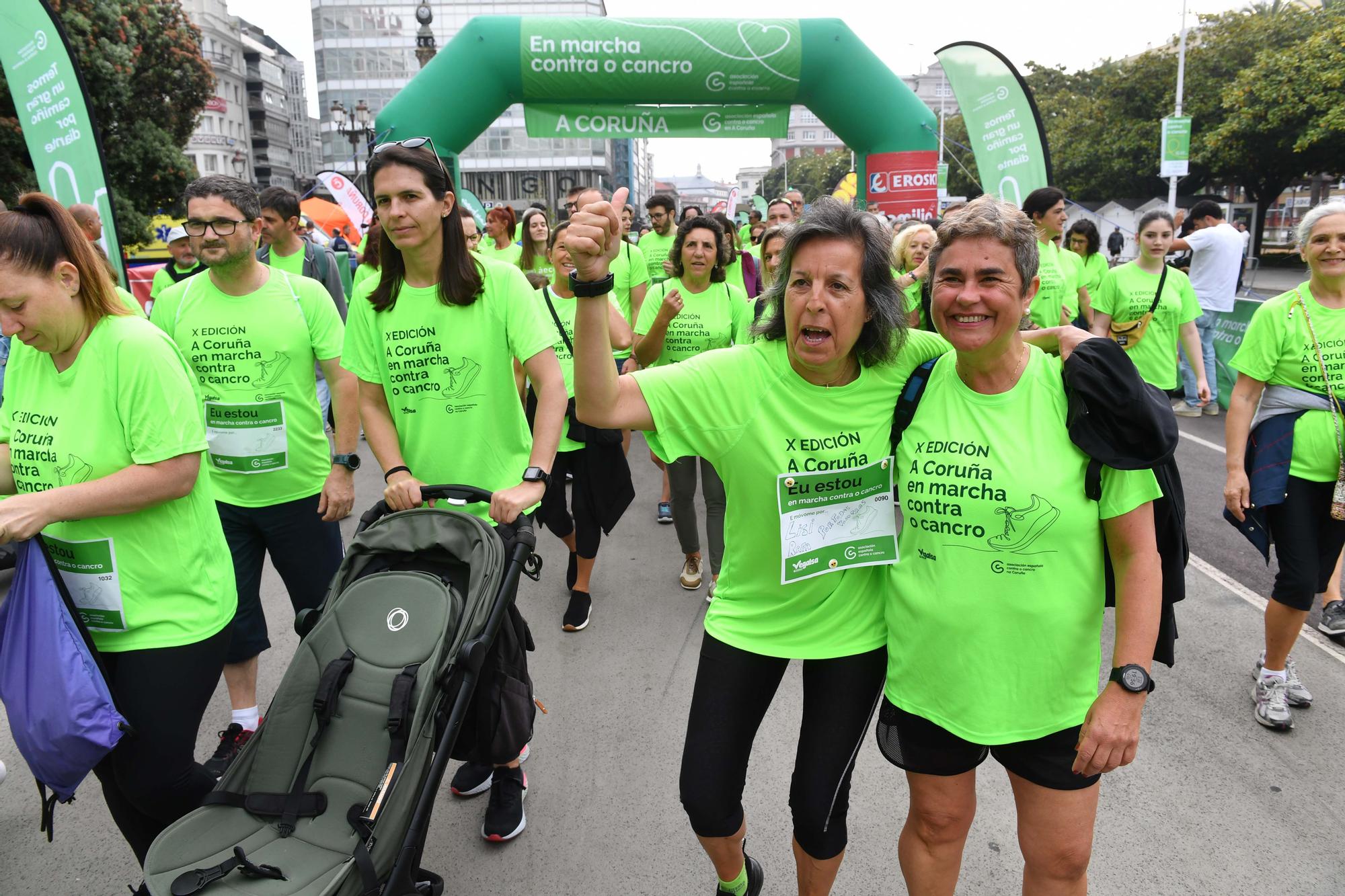 Más de 2.400 participantes en la Andaina Solidaria Contra o Cancro en A Coruña