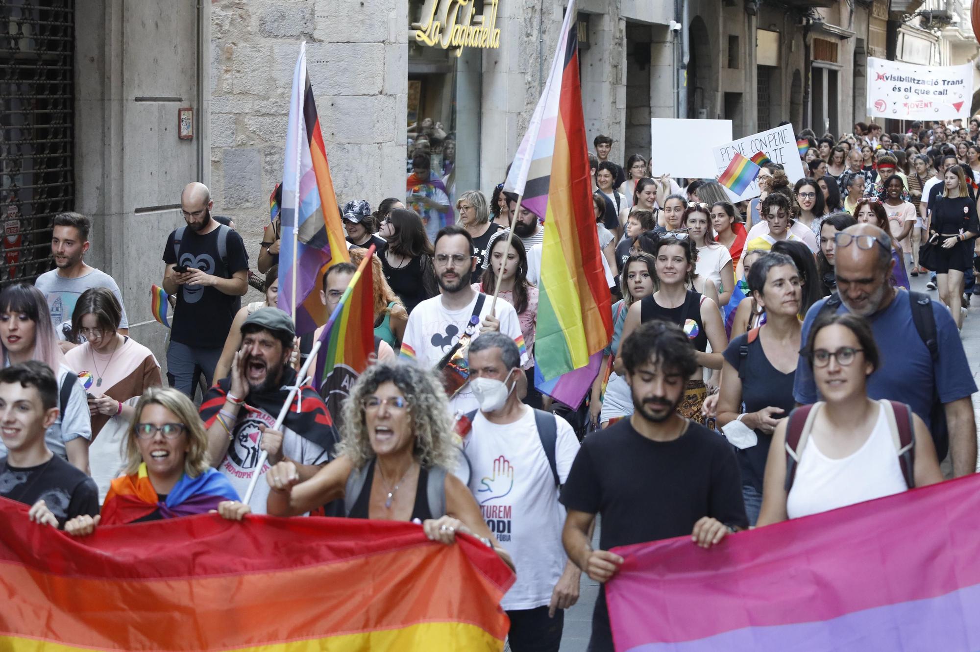 Manifestació a Girona pel dia de l’alliberament LGTBIQ+