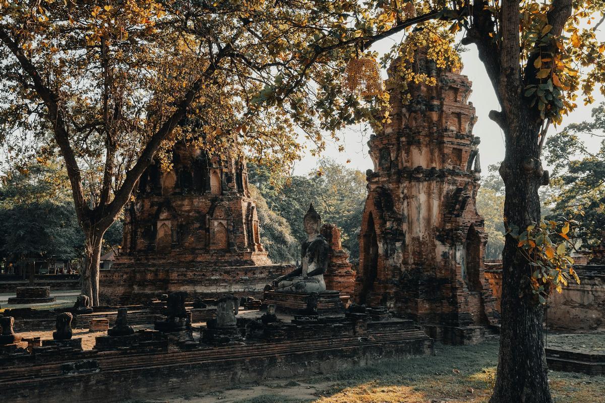 El monasterio de Phra Mahathat, en Tailandia