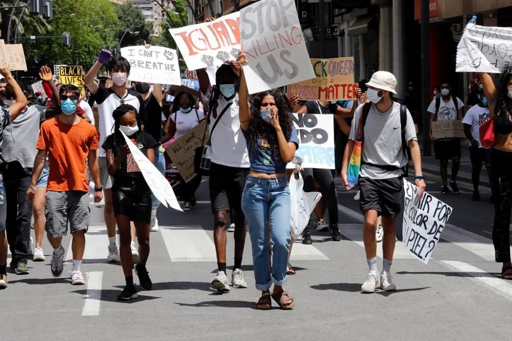 Protesta contra el racismo en Murcia