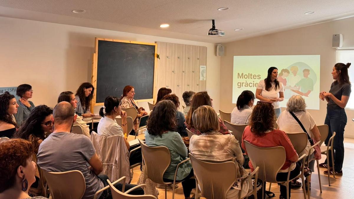 Un moment de la jornada sobre Espais Familiars i primera infància celebrada aquest divendres a Manresa