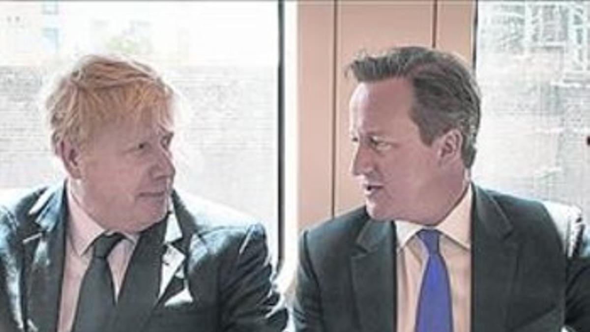 Johnson y Cameron, el pasado mayo.