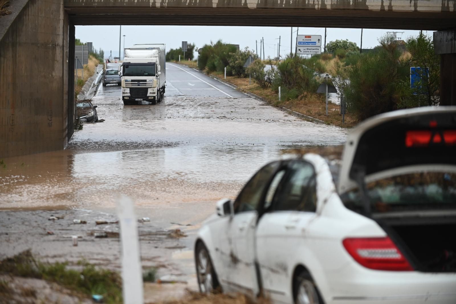 En imágenes | La dana golpea a Aragón