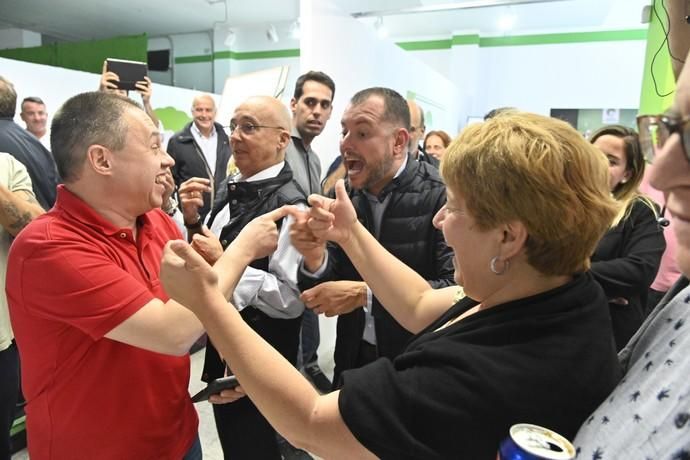 Noche electoral en Nueva Canarias, con euforia por los buenos resultados